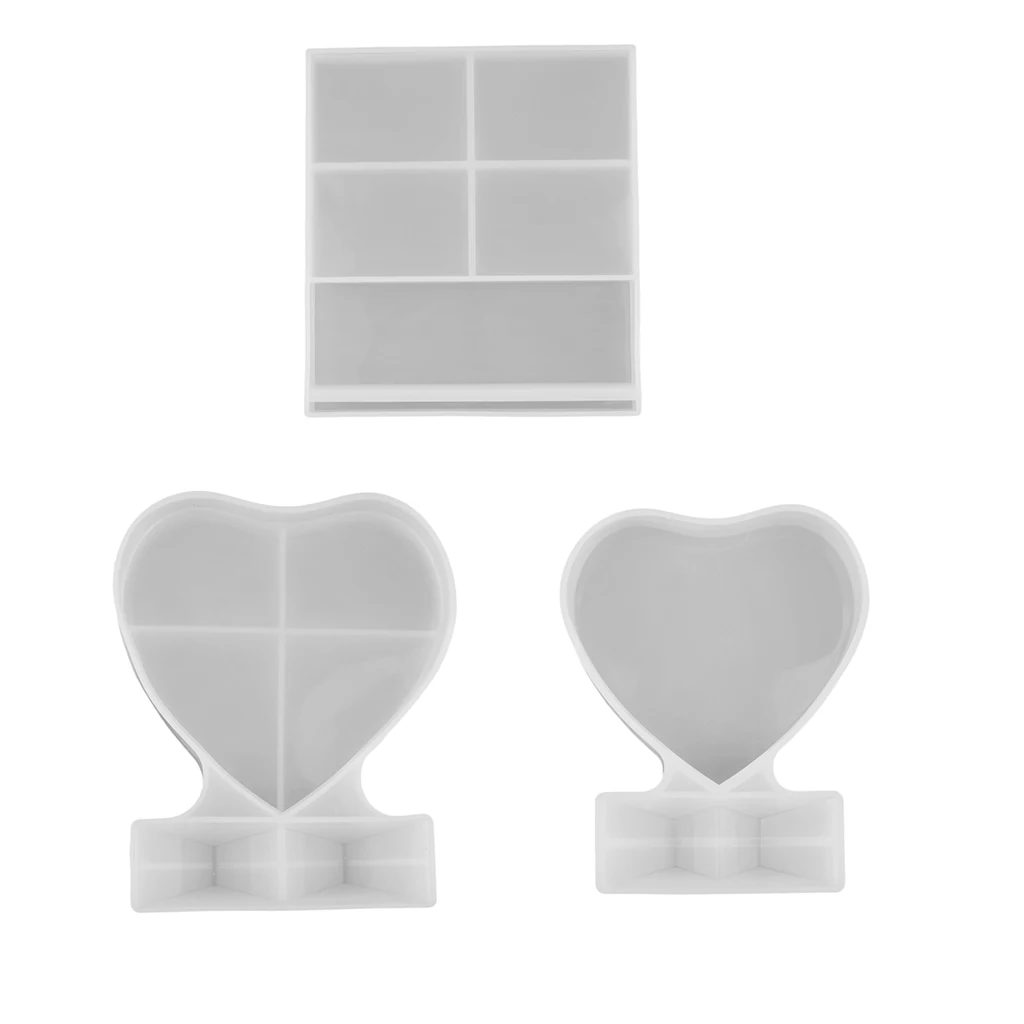 Love Heart Photo Frame Making Mold Silicone Mold Cake Decors Mold DIY Crafts Clay ,Plaster Art Shaping Tools