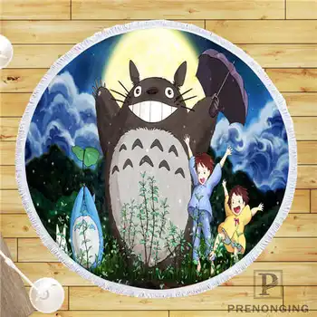 

Custom DIY Customized Microfiber Fabric my_neighbor_totoro (1) Round Beach Blanket Towel Printed on Demand 150cm #19-01-28-3-4