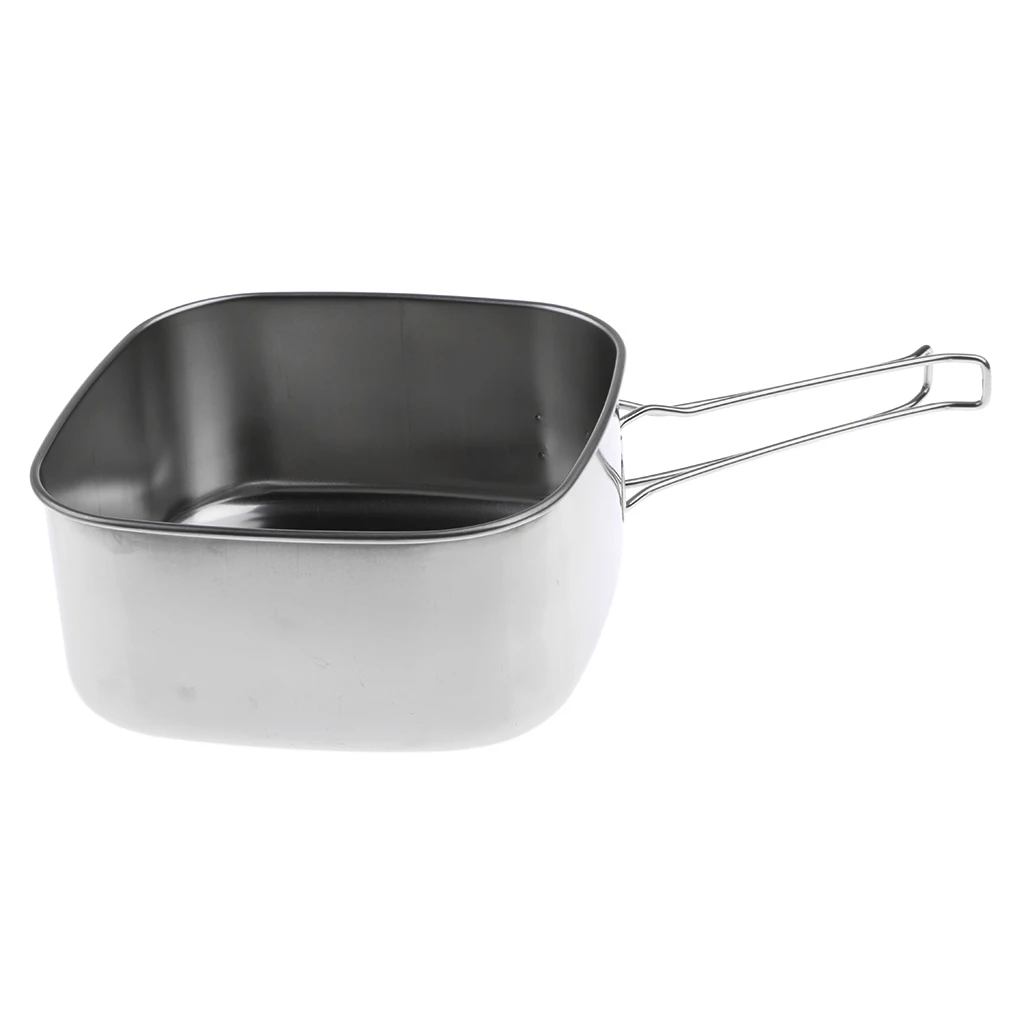 High Quality Durable Outdoor Camping Backpacking Cooking Picnic BBQ Pot Pan Cookware Set 1-2 Person for Travel Accessories