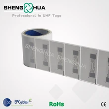 ISO 18000-6C UHF бирка Пассивная RFID этикетка для промышленных клейких наклеек 915 МГц