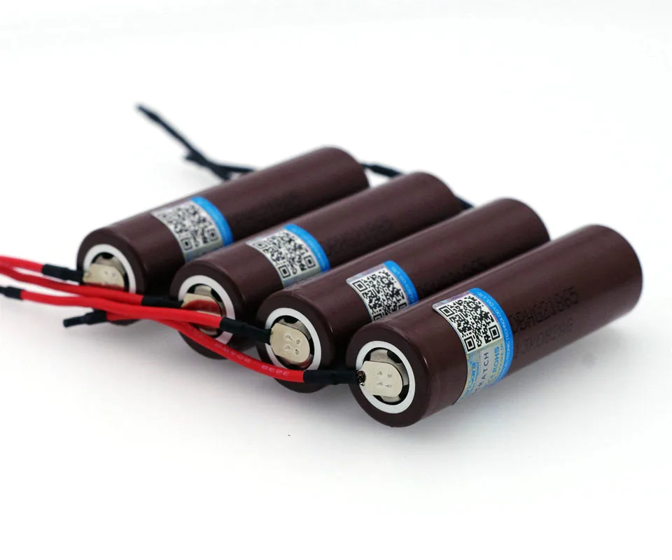 

4pcs/lot VariCore new HG2 18650 3000mAh battery 18650 HG2 3.6V download 20A, dedicated + silica gel DIY Cable