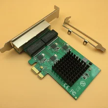 4 порта Gigabit Ethernet сетевой адаптер PCI-E X1 четыре RJ45 Ethernet интерфейс RTL8111 чипсет w/Низкий кронштейн