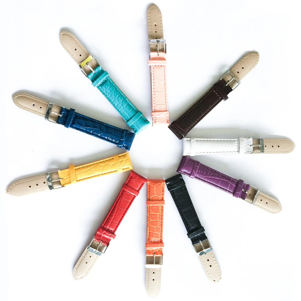 Лучшие продажи! Многоцветный ремешок для часов 18 мм женские ремешки модные женские часы ремешок 18 мм correas para reloj A011