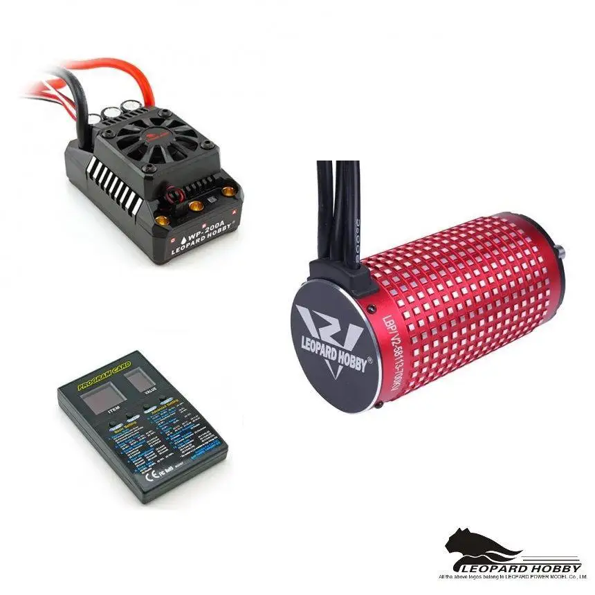 FATJAY RC Leopard хобби 58113 бесщеточный двигатель ESC 200A водонепроницаемый MAX5 combo для 1/5
