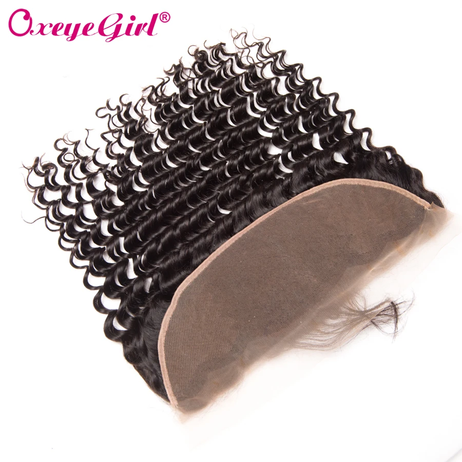 13x4 Lace Frontal Closure With Baby Hair Deep Wave Brazilian Hair Bundles Full Lace Front Oxeye girl Remy Human Hair Front Lace 13x4 Lace Frontal Closure With Baby Hair Deep Wave Brazilian Hair Bundles Full Lace Front Oxeye girl Remy Human Hair Front Lace