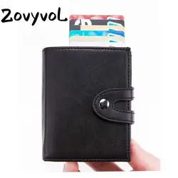 ZOVYVOL Лидер продаж, алюминиевый коробка чехол с зажимом для карт Модные мужские женские многофункциональные металлические RFID из