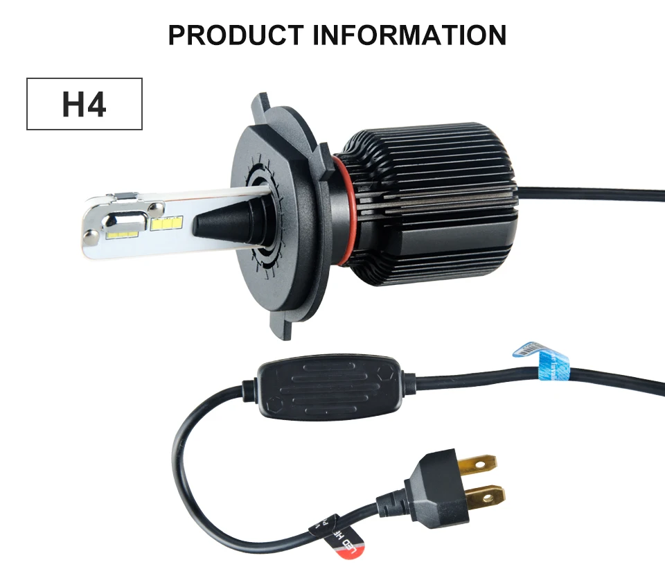 H4 Led H7 Mini Canbus Car LED Headlight lamp 8000LM H1 H11 9005 HB3 9006 HB4 H13 HIR2 12V 24V CSP 6500K 80W Auto Fanless Bulb  (10)