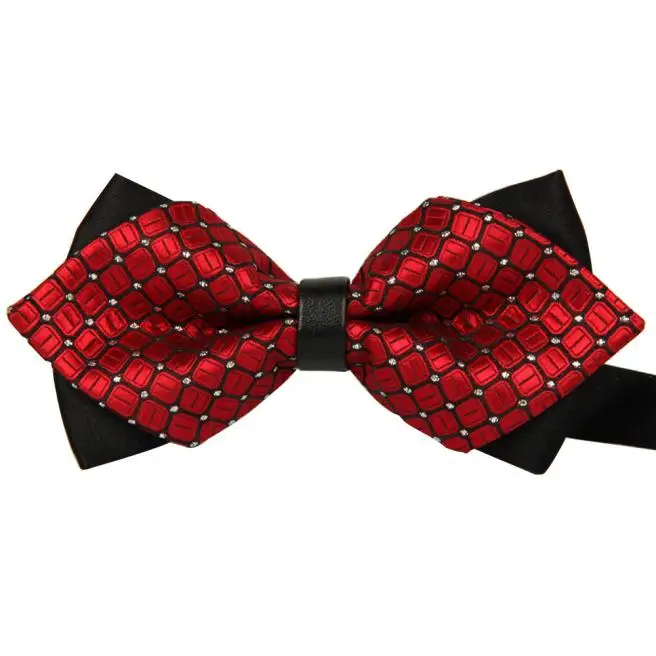 

Necktie Solid Color Narrow Slim Skinny Woven business legame giftMen Satin Adjustable Bowtie Tuxedo Wedding Bow Tie NecktieY419