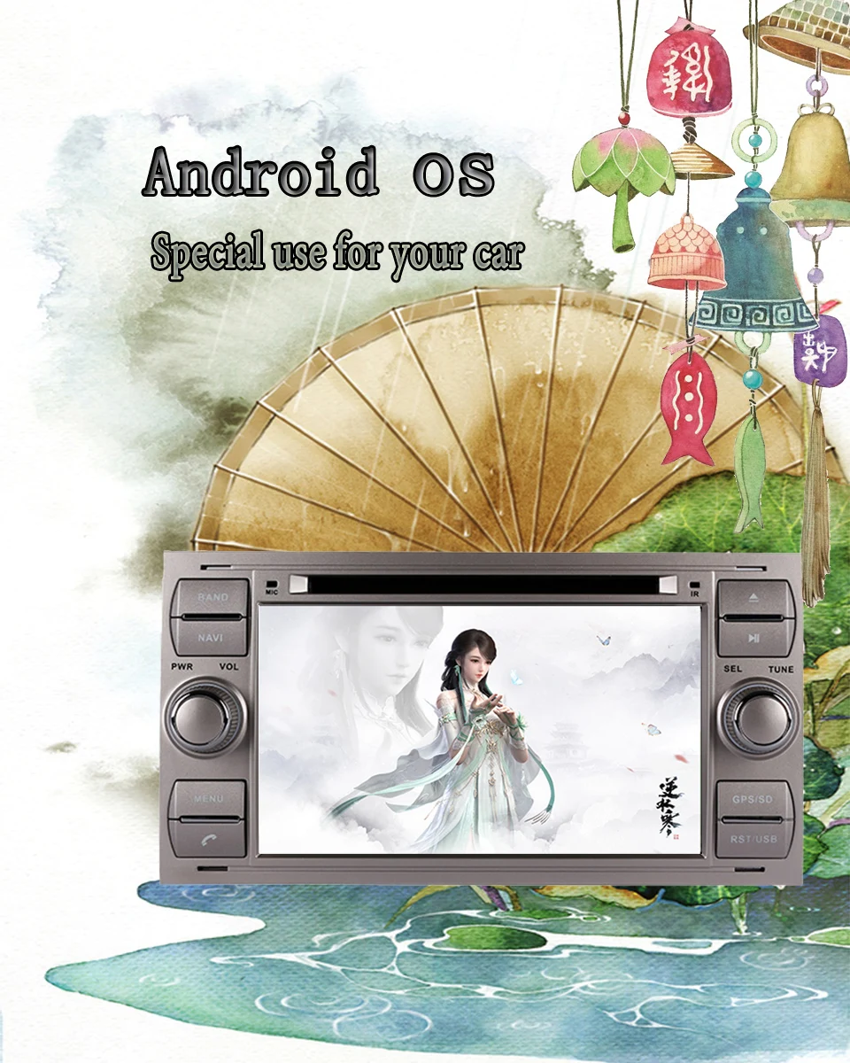 Flash Deal 2 din Android 9.0 Octa Core Car DVD Player GPS Navi for FORD FOCUS/MONDEO/C-MAX with Audio Radio Stereo Head Unit Auto Sat Navi 3