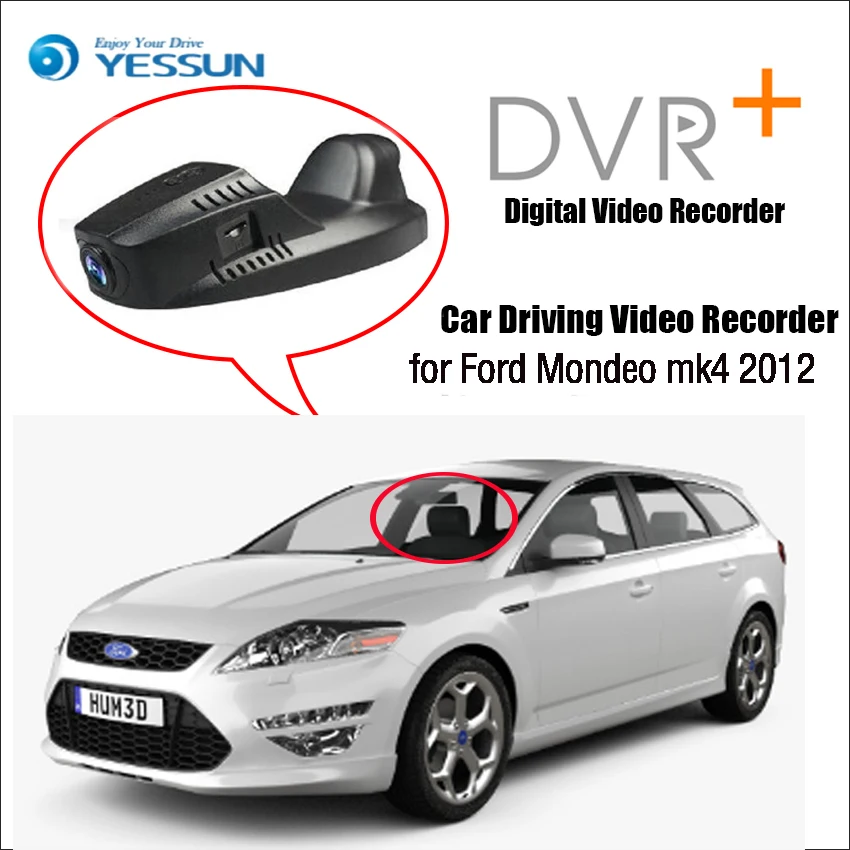 Для Ford Mondeo mk4 2012 автомобильный мини видеорегистратор для вождения видео рекордер приложение управление Wifi камера/регистратор видеорегистратор стиль