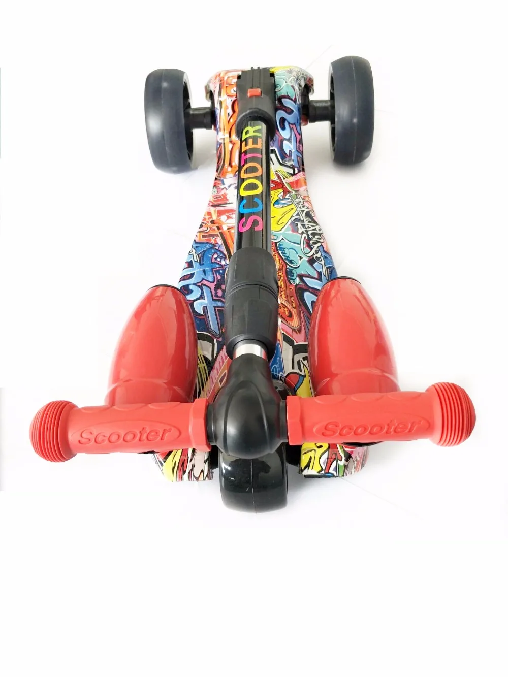 Детский самокат из искусственной кожи с 4 колесами, уличный Детский скейтборд с цветным распылителем и музыкой для детей