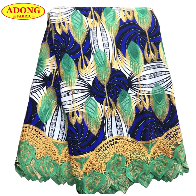 

ADONG New Arrival Real Hollandais African Print Wax Lace Fabric 2019 Fashion Nigerian Guipure Lace Fabric With High Quality