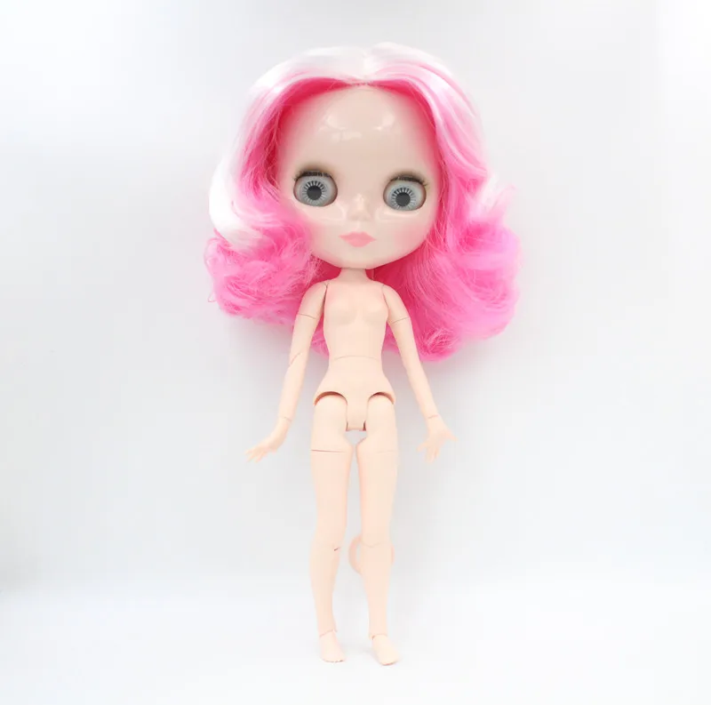 

Free Shipping big discount RBL-661J DIY Nude Blyth doll birthday gift for girl 4color big eye doll with beautiful Hair cute toy