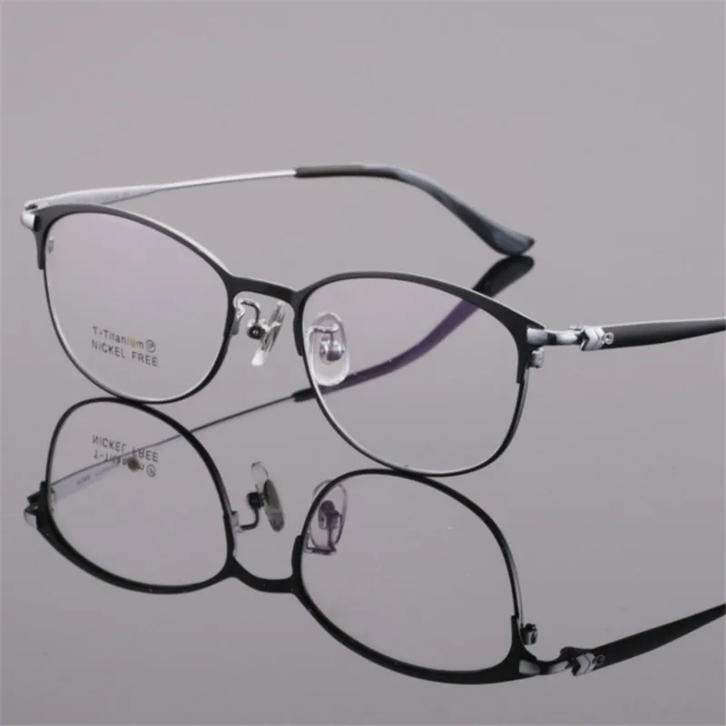 Титановая оправа для очков, Женская Полная оправа, Рецептурные очки для близоруких очков, дизайнерская оправа для оптических очков 646
