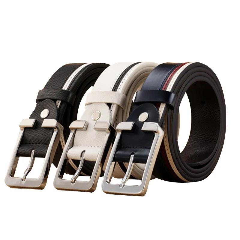 

8PCS / LOT SINGYOU Luxury Designer Sliver Color Buckle Belt Men Waist Strap High Quality Fashion Male Waistband Ceinture Cintos