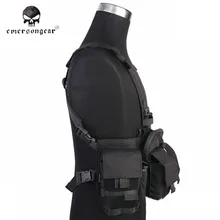 Emersongea Chest Rig Gen V Спереди Жилет MF Стиль UW Сплит Airsoft Армия Боевая Пейнтбол Обмундирование Tactical Vest Черный