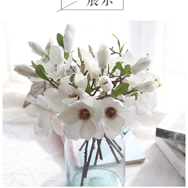 456 Feutre Tissu Orchidée Fleur Artificielle Faux Bouquet De Fleurs Pour La Décoration De Table De Mariage à La Maison In Fleurs Séchées Et