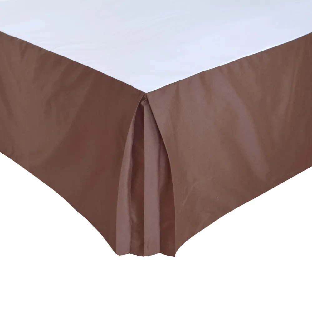 Hotel Bed Skirt Bed Cover Two Uses Thick Poly/Cotton Canvas Bed Skirt for King/Queen Size Bed