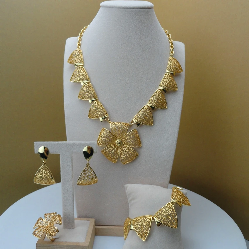 

Yuminglai African Fashion Jewelry High Class Jewelry Sets For Women Party FHK5995