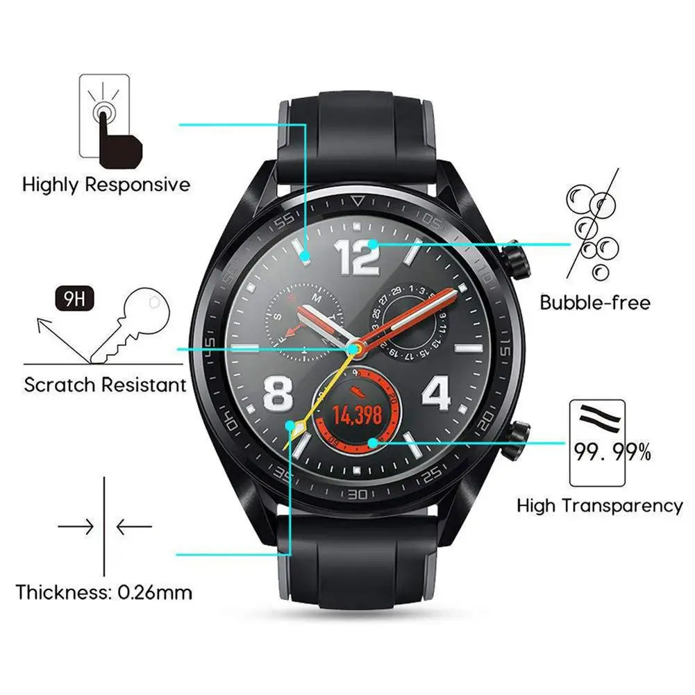 Пленка из закаленного стекла для смарт часов Huawei Watch GT Спортивная пленка Защитная