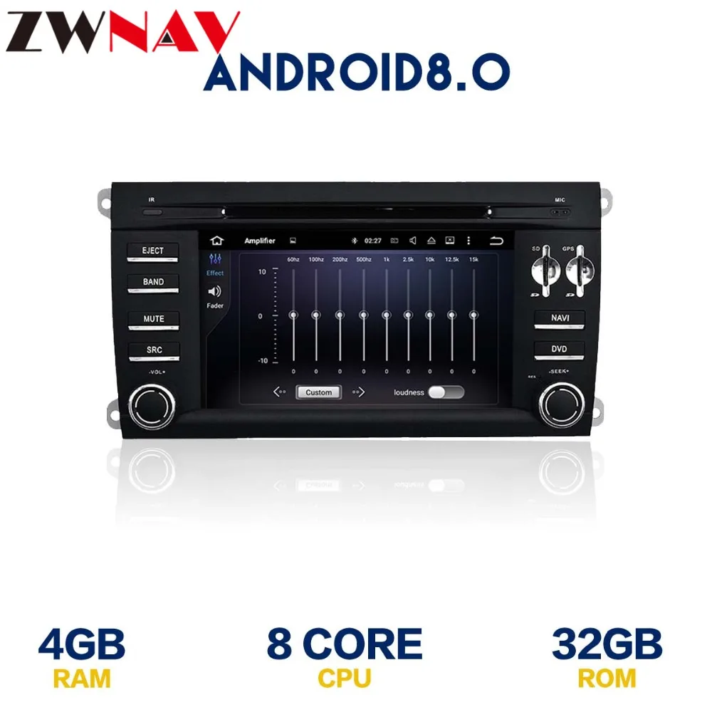 Top With Optical Fiber Decoder Android 8.0 Car DVD Player for Porsche Cayenne 2003-2010 With GPS navigation BT Head unit Radio Wifi 5