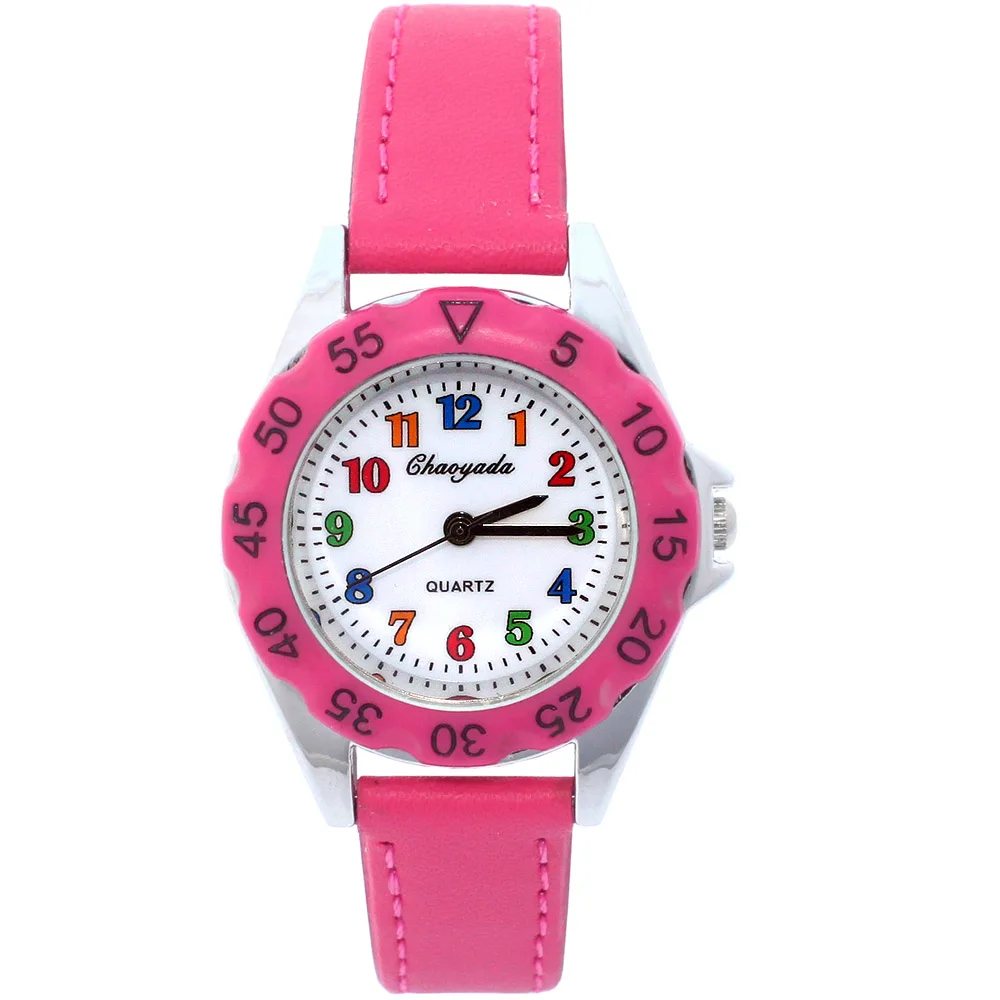 Hot Cute Boys Girls Quartz Watch Kids Children's Fabric Strap Student Time Clock Wristwatch Gifts Colorful Number Dial 3