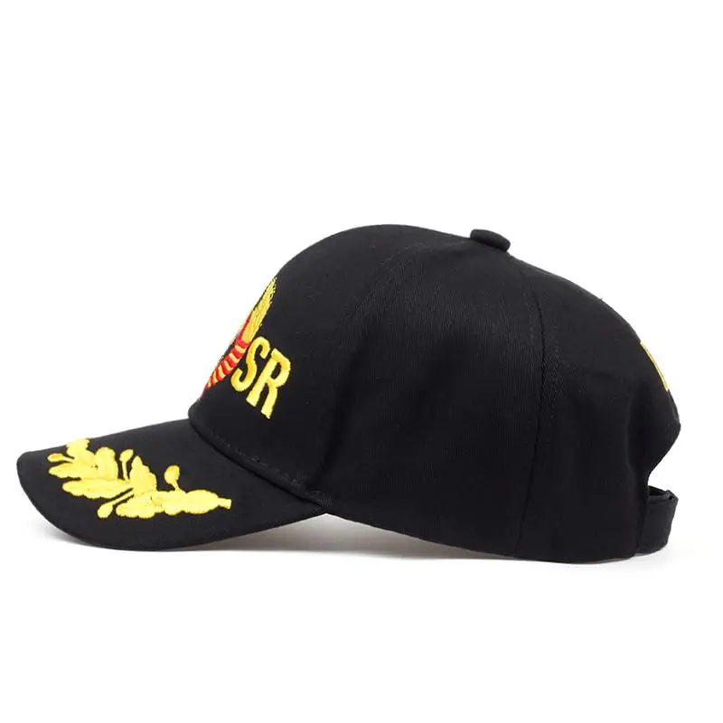 Бейсбольная Кепка унисекс из 100% хлопка с вышитой герб России Snapback спортивные