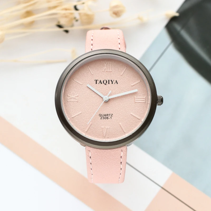 Топ бренд женские часы-браслет кожаные Наручные часы Женские платья женские кварцевые наручные часы Feminino Прямая поставка