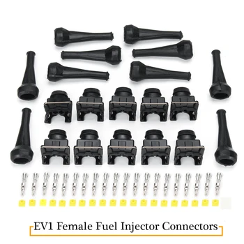 

10set 2 Pin EV1 Female Fuel Injector Connectors 750cc 1000cc 650cc for Volkswagen for VW for Skoda Passat for Audi
