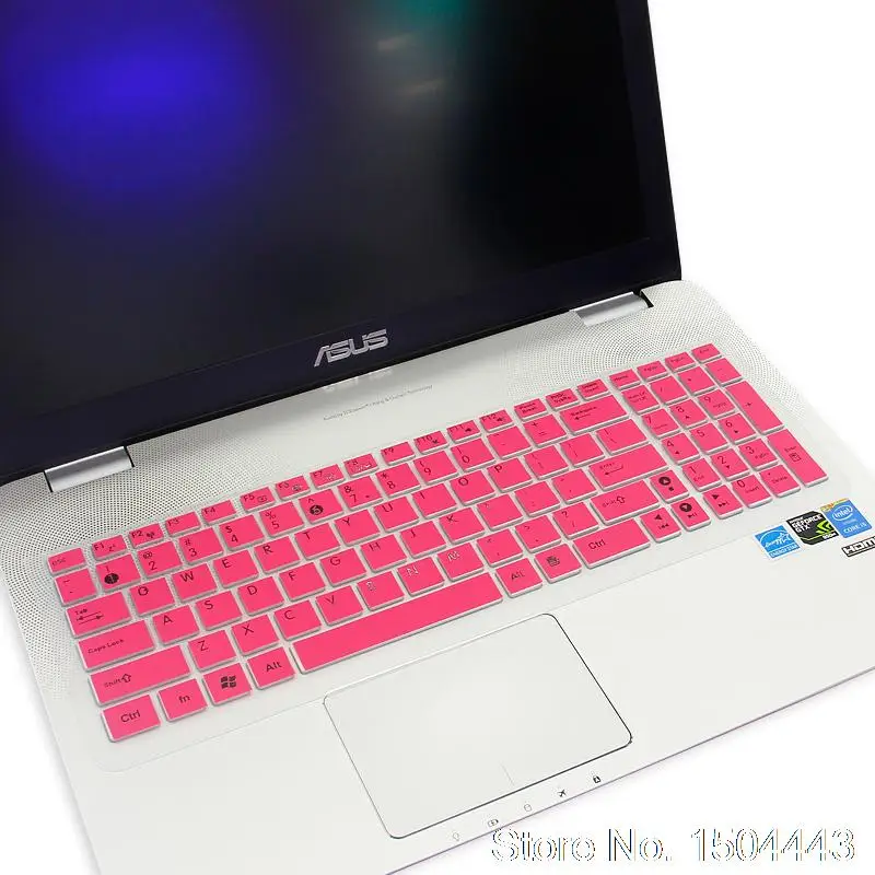 Для Asus X555Q X555Y X555YI7310 FX50 F540U K550V A556 FH5900 15,6 дюймов ноутбук Клавиатура силиконовый защитный чехол для клавиатуры - Цвет: pink