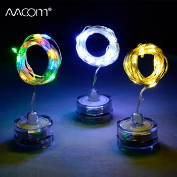 

RGB LED String Lights 2M IP67 Waterproof Button Battery Garland Fairy String Light For Party Wedding Christmas Decoration