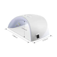 Розовый/белый мини портативный профессиональный 36 Вт 12 шт. светодиодов ABS пластик УФ-средство для снятия лака Лак сушильная машина USB лампа 30 s/60 s/90 s