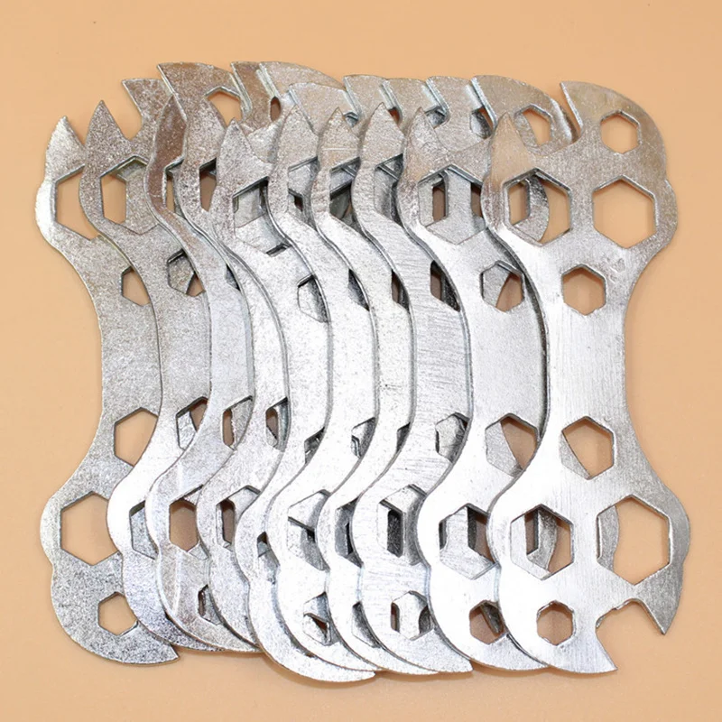 1pcs portable bicycle wrench tool flower wrench multifunctional ten