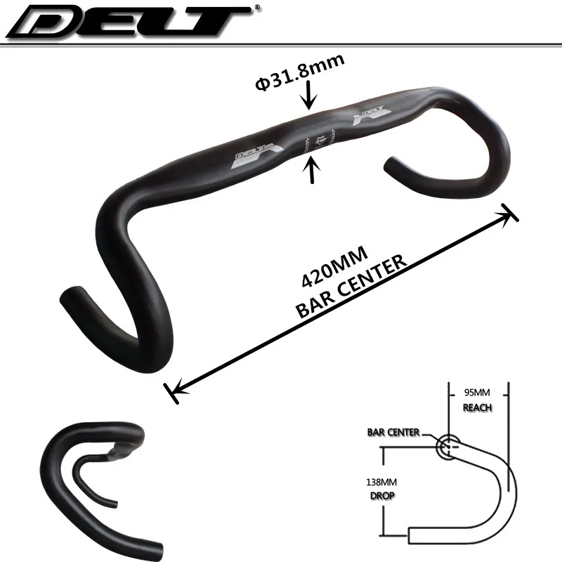 Плоский фиксированный механизм дорожный велосипед Руль велосипеда велик 31,8x420 мм изгиб бар плоский изогнутый велосипедный руль черный