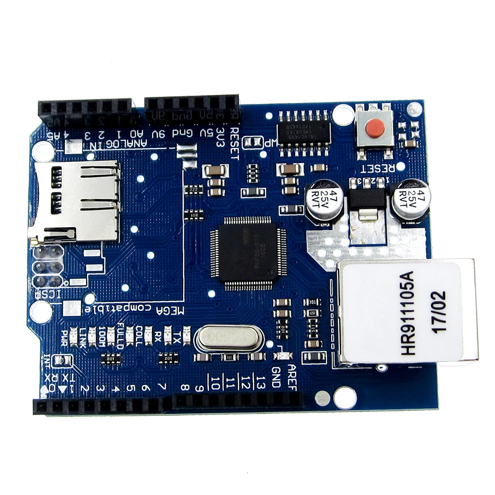 

HAILANGNIAO 1PCS/LOT Ethernet Shield W5100 < only W5100 Development boardor For Ard UNO Mega 2560 1280 328 UNR