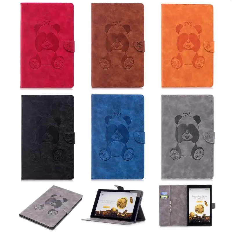 Чехол для Amazon Kindle Fire HD 8 2018 2017 2016 чехол кошелек Etui funda Panda Case|Чехлы планшетов и