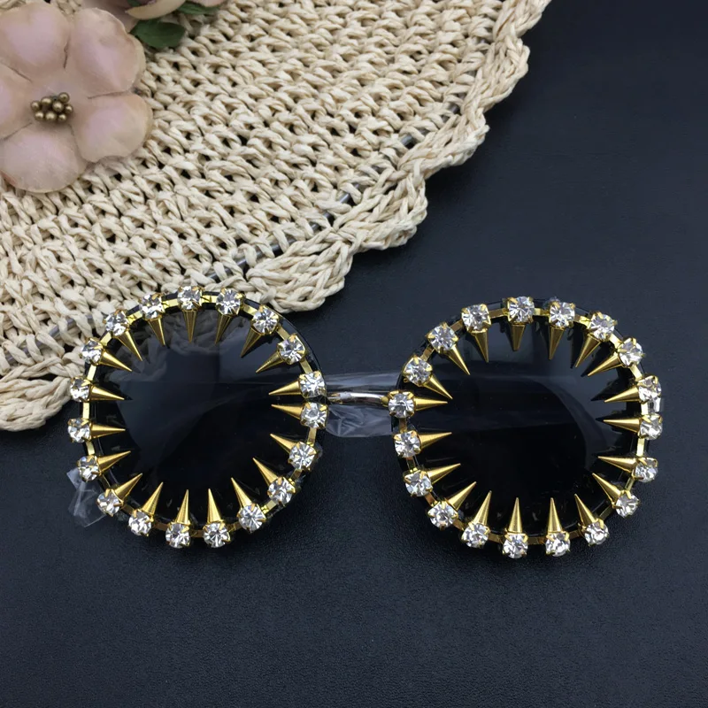 Men Women Unisex Designer Sunglasses Cool Fashion Rivet Steampunk Sun