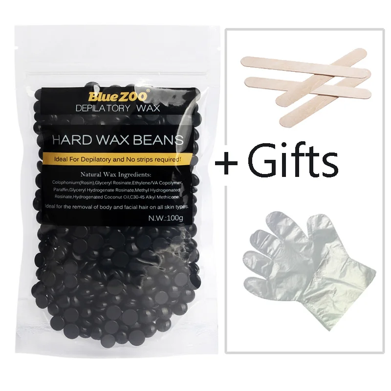 Buy 100g Black Wax For Depilation Hard Wax Beans Brazilian Wax Hair Removal