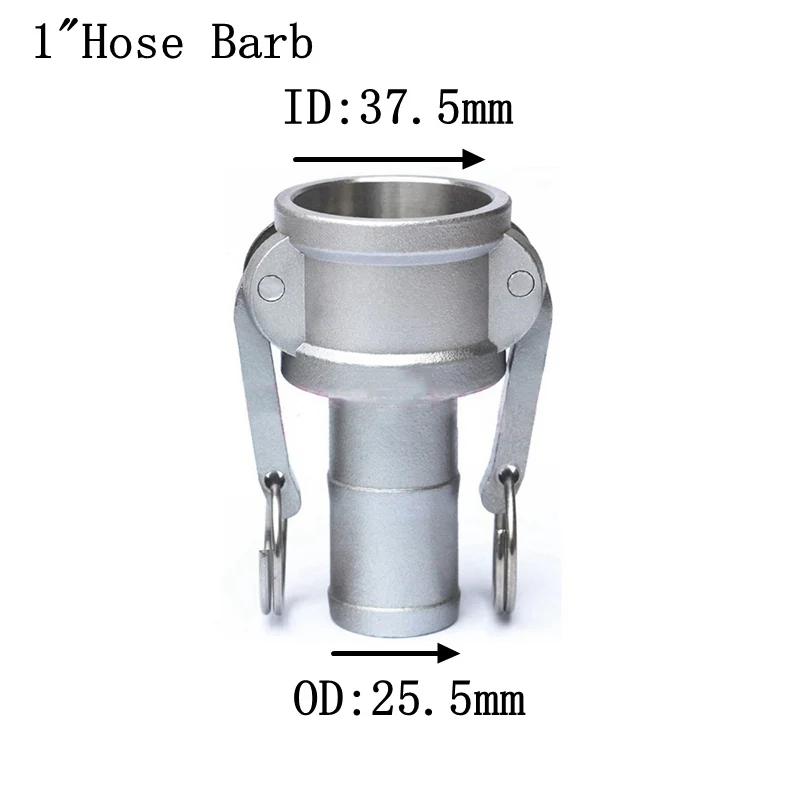 1/" 3/4" " 1-1/4" 1-1/" шлангная штанга Camlock 304 из нержавеющей стали C Тип поворотный проходной фитинг-насос адаптер для домашнего пивоварения - Цвет: NO3