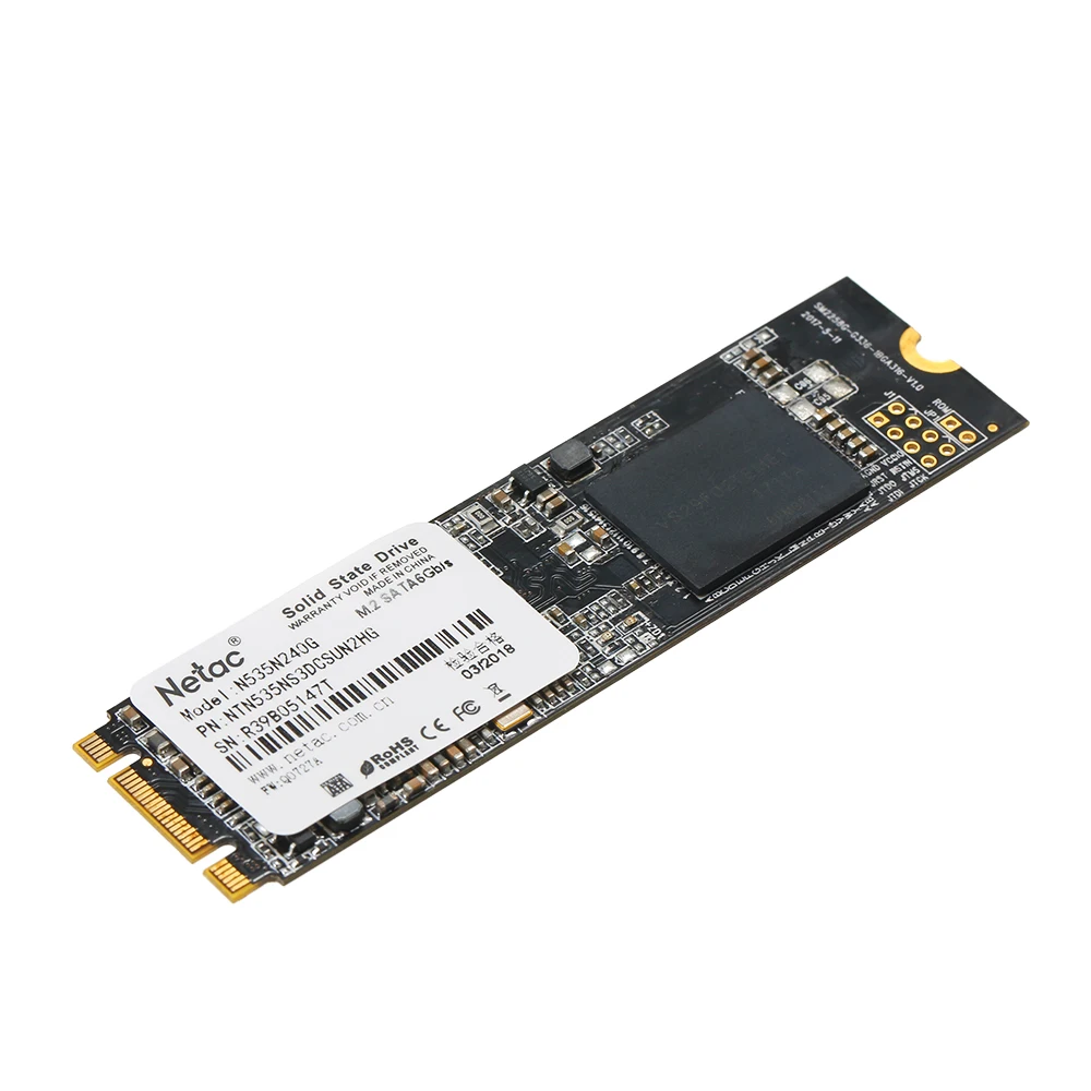 Netac N535N 240 ГБ 120 Внутренний твердотельный накопитель(SSD диск M.2 2280 SATA6Gb/s твердотельных дисков Nand флэш-память для жесткий диск для хранения