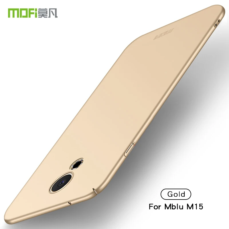 Для Meizu 15 Lite M15 чехол MOFI облегающий чехол s PC жесткий чехол для Meizu 15 Lite M15 чехол для телефона ультра тонкий для Meizu M15 - Цвет: Золотой