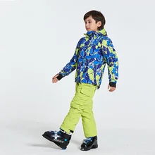 Новинка; Лидер продаж; лыжные костюмы для мальчиков и девочек; теплые водонепроницаемые детские куртки для катания на лыжах и сноуборде+ брюки; зимний детский комплект одежды для катания на лыжах