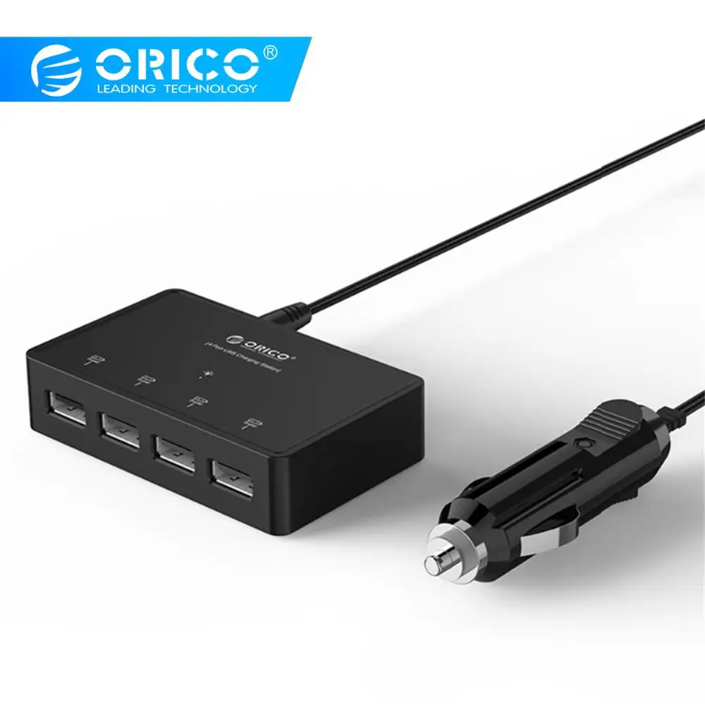 

ORICO 36W Multi USB Car Charger 4 Ports Adapter for Android iphone ipad Mobile Phone Samsung Car-charger