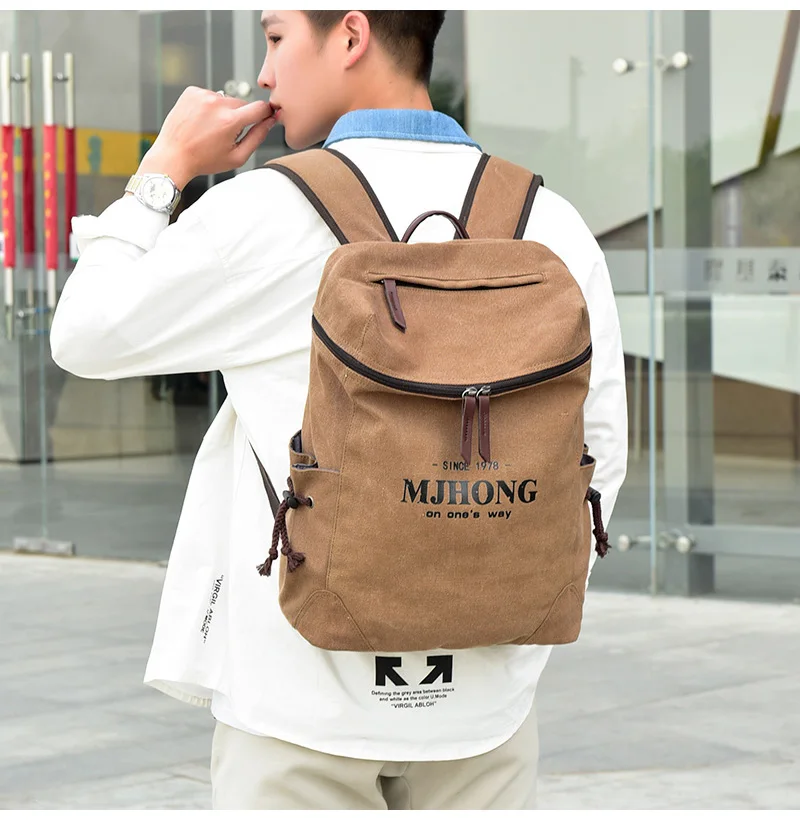 Manjianghong Bolsa de lona, Холщовый мужской рюкзак, большой рюкзак для путешествий, сумка, многофункциональный мужской рюкзак, сумка для женщин, Mochila
