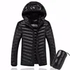 2022 Men Hooded ultraLight White Duck Down Jacket Warm Jacket Line Portable Package men pack jacket ► Photo 1/6