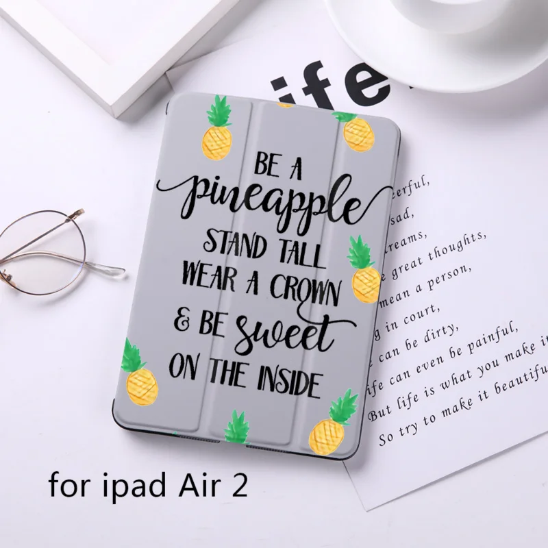 DIFFRBEAUTY милый цветочный сосна яблоко Магнит флип-чехол для apple iPad 6 Чехол для iPad Air 2 из искусственной кожи планшет складной чехол-книжка - Цвет: B200238-HIP