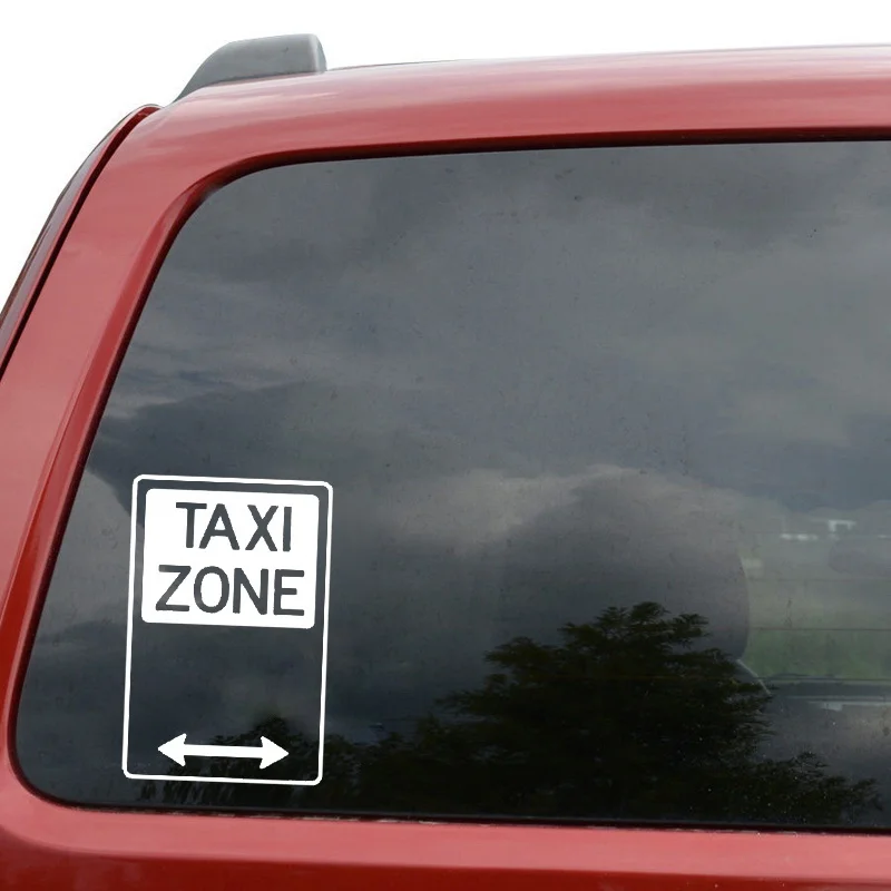 10*15 см Мода Детская безопасность знак такси зоны SPAN стрелка винил стиль окна стикеры наклейки