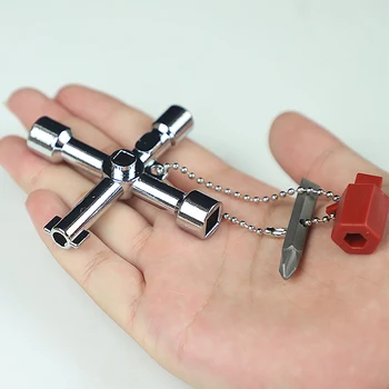 

Multifunction 6 Ways Universal Triangle Wrench Key Plumber Keys Triangle For Gas Electric Meter Cabinets Bleed Radiators