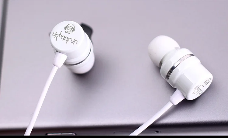 URBANFUN керамический цветной Hi-Fi наушник beryllium с микрофоном 3,5 мм музыкальные наушники CBM-1 - Цвет: Beryllium White