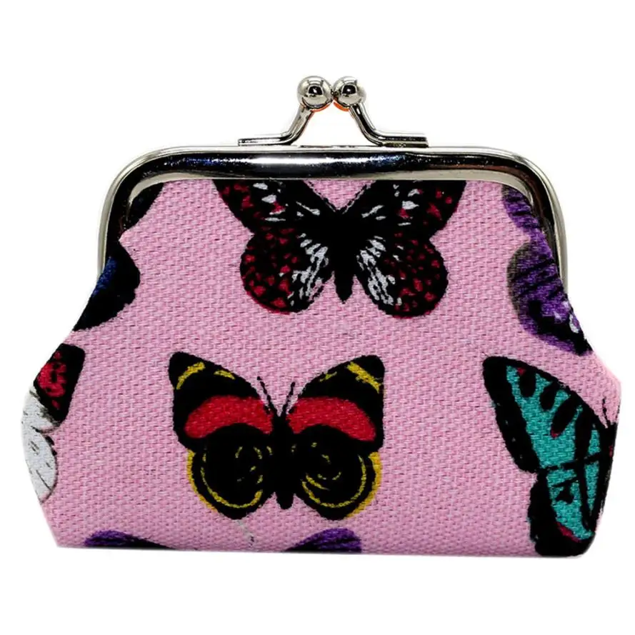 Женские кошельки для девушек, маленький холщовый кошелек с бабочкой, кошелек на застежке, клатч, сумка для мелочи, сумки для ключей, дропшиппинг,# Y
